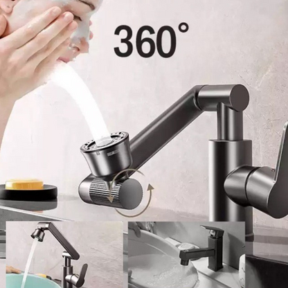 Robinet de lavabo rotatif unique