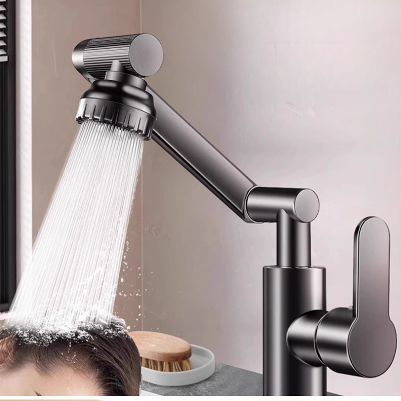 Robinet de lavabo rotatif unique