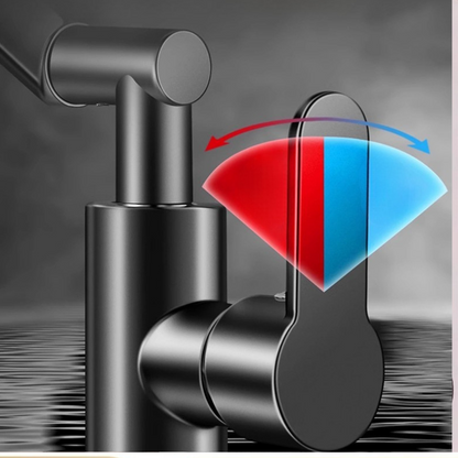 Robinet de lavabo rotatif unique