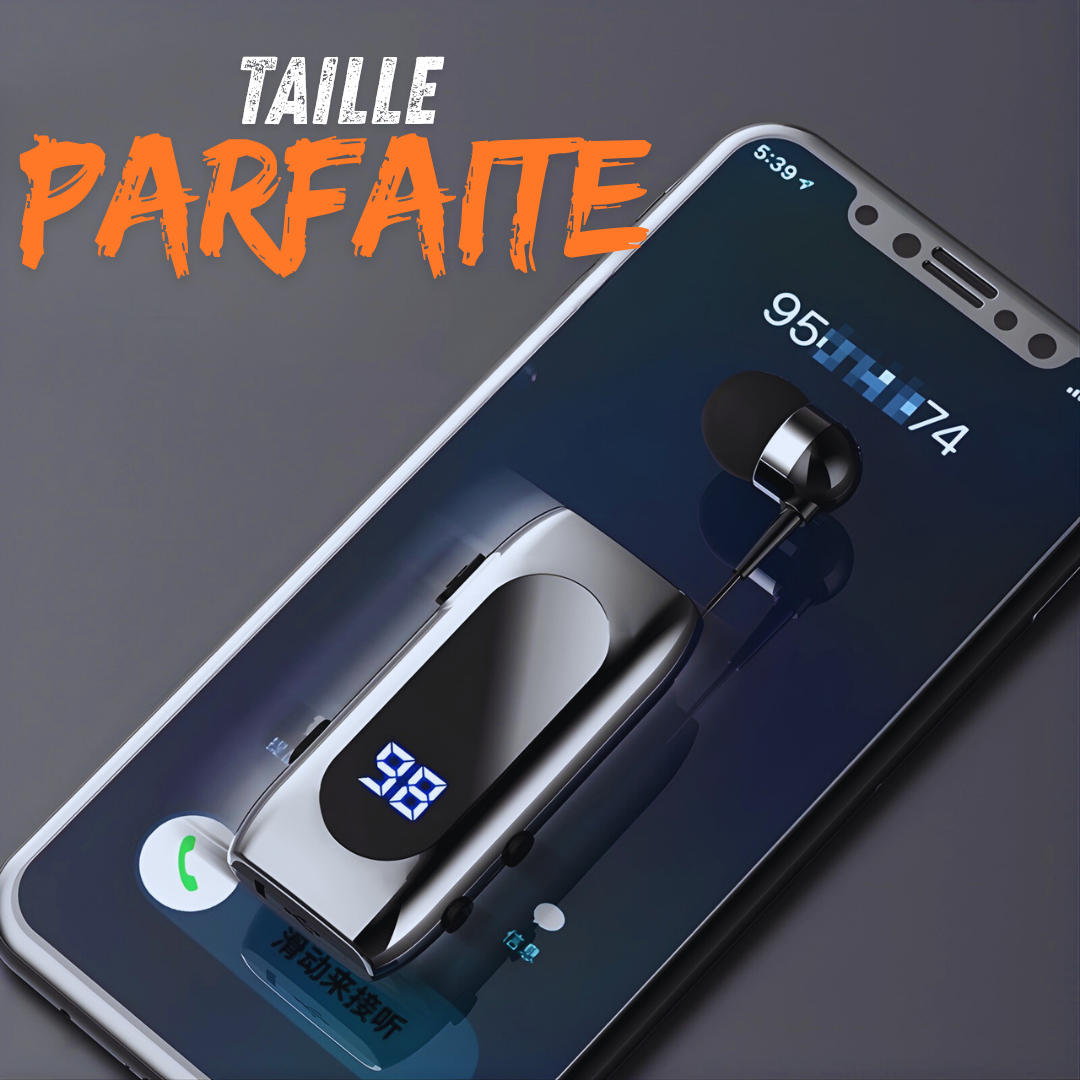 Écouteur rétractable Bluetooth pratique