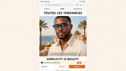 Style tendances — lunettes monture noir et bois portées