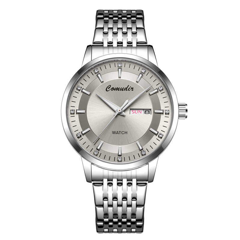 Montre automatique double calendrier pour hommes