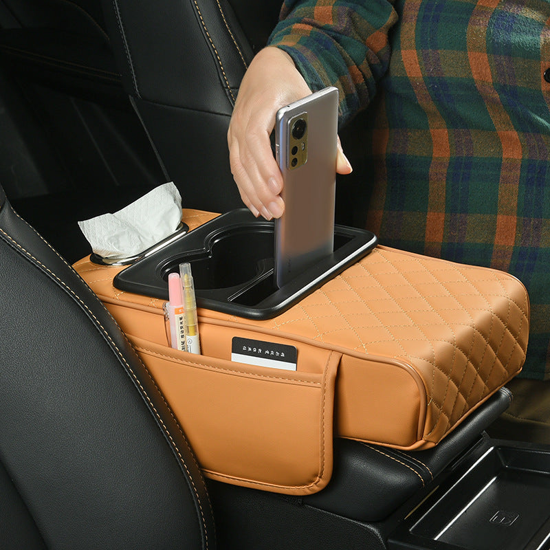 Organiseur Accoudoir Multifonction avec Porte-Gobelet TC